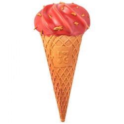 Iconic cône - fraise, glace gaufrette